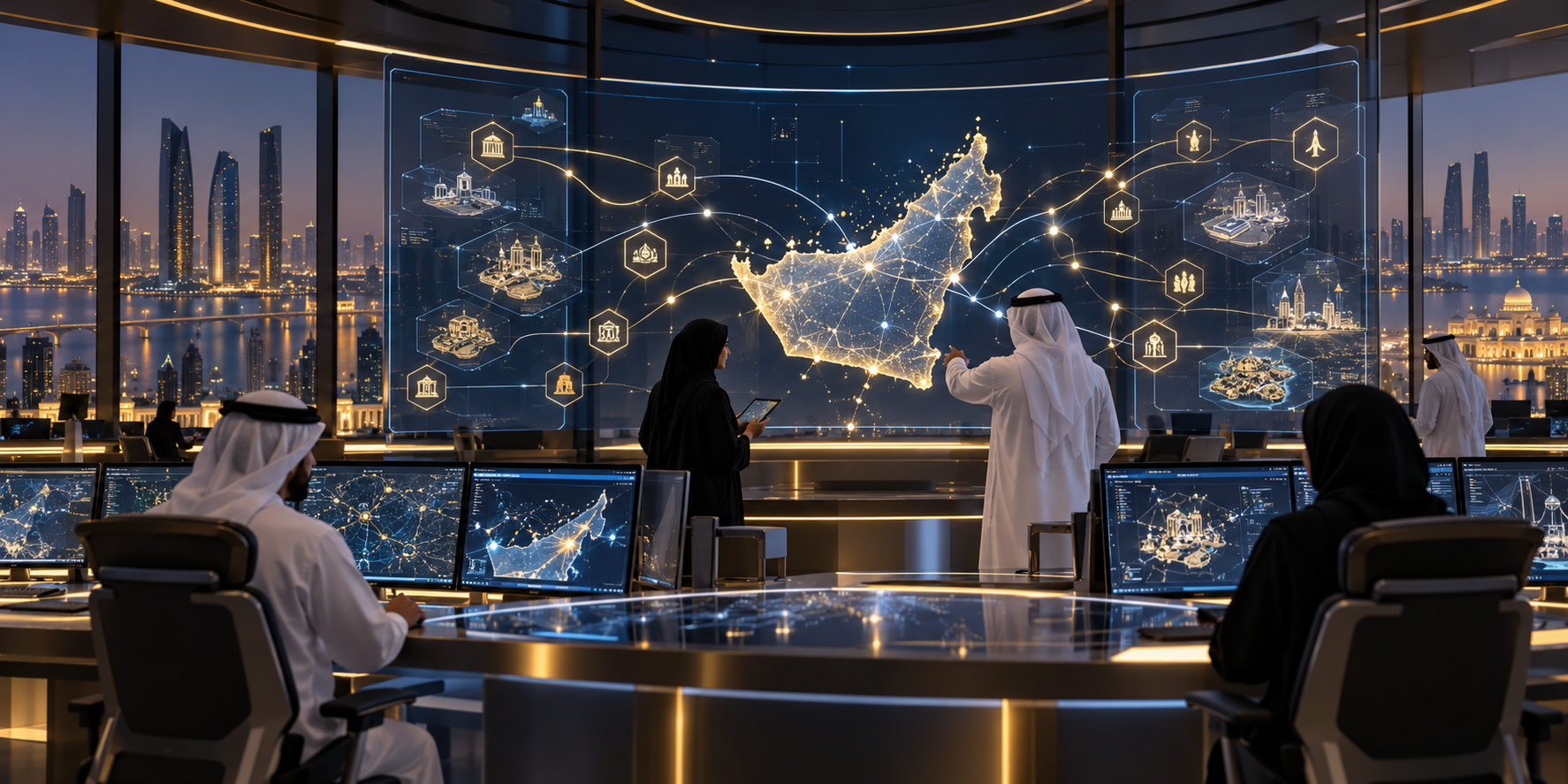 UAE public-sector technology leaders reviewing a federal agentic AI deployment ecosystem