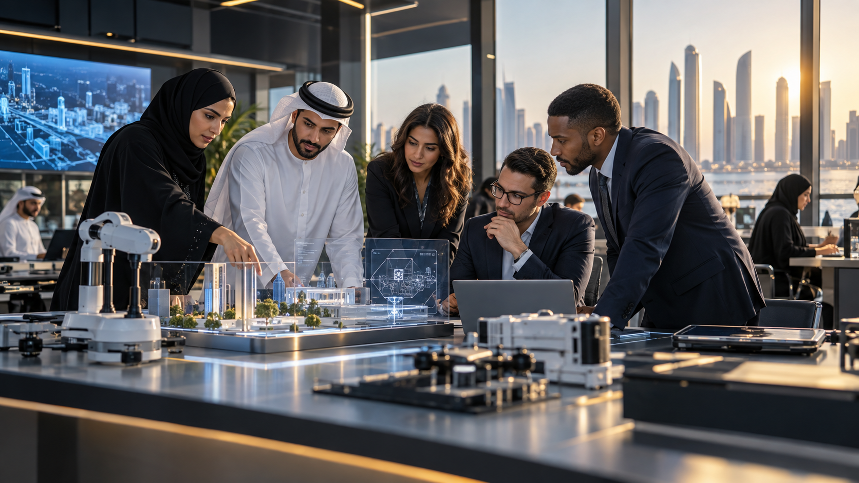 UAE public and private sector experts collaborating on applied AI projects